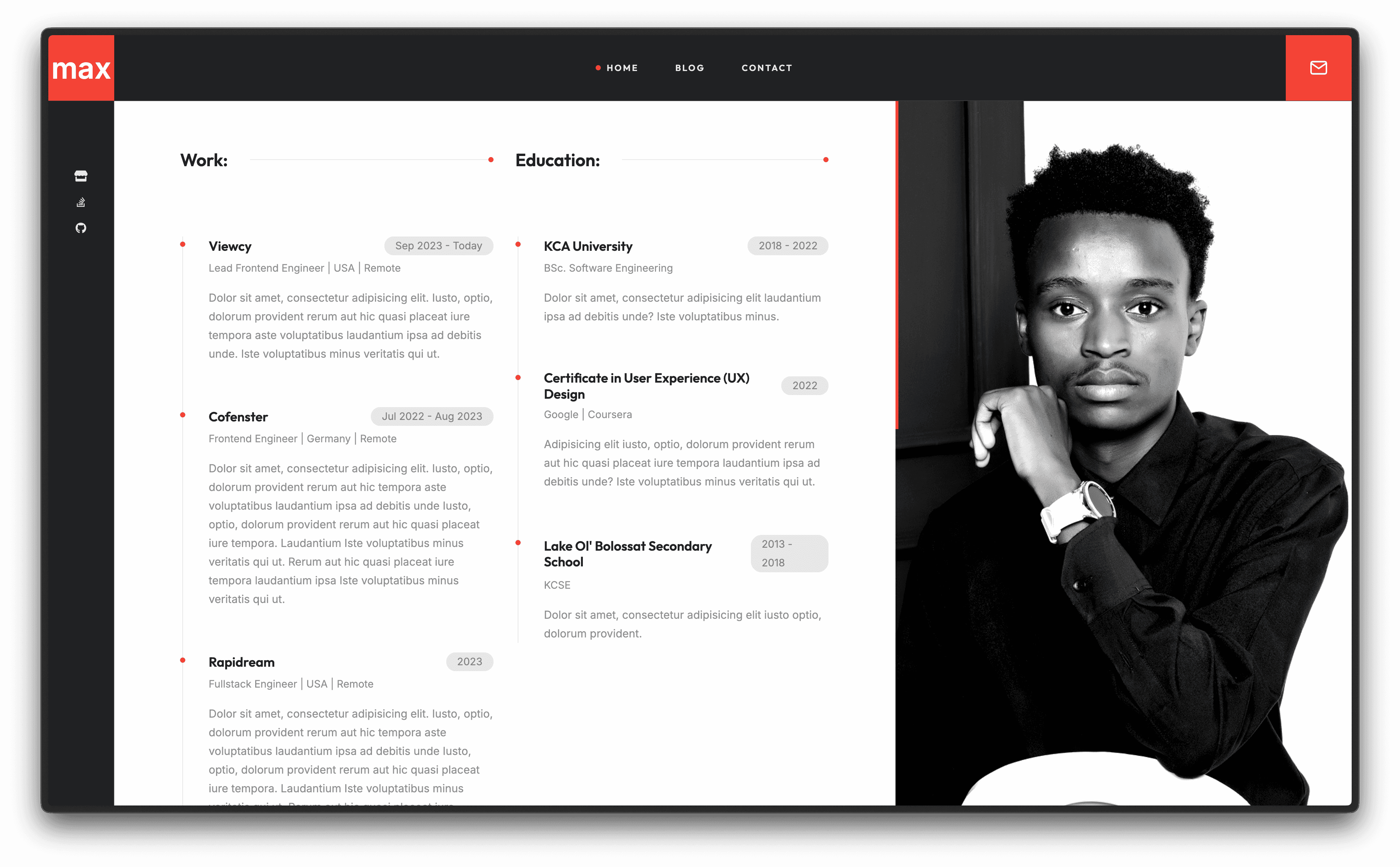Professional Timeline